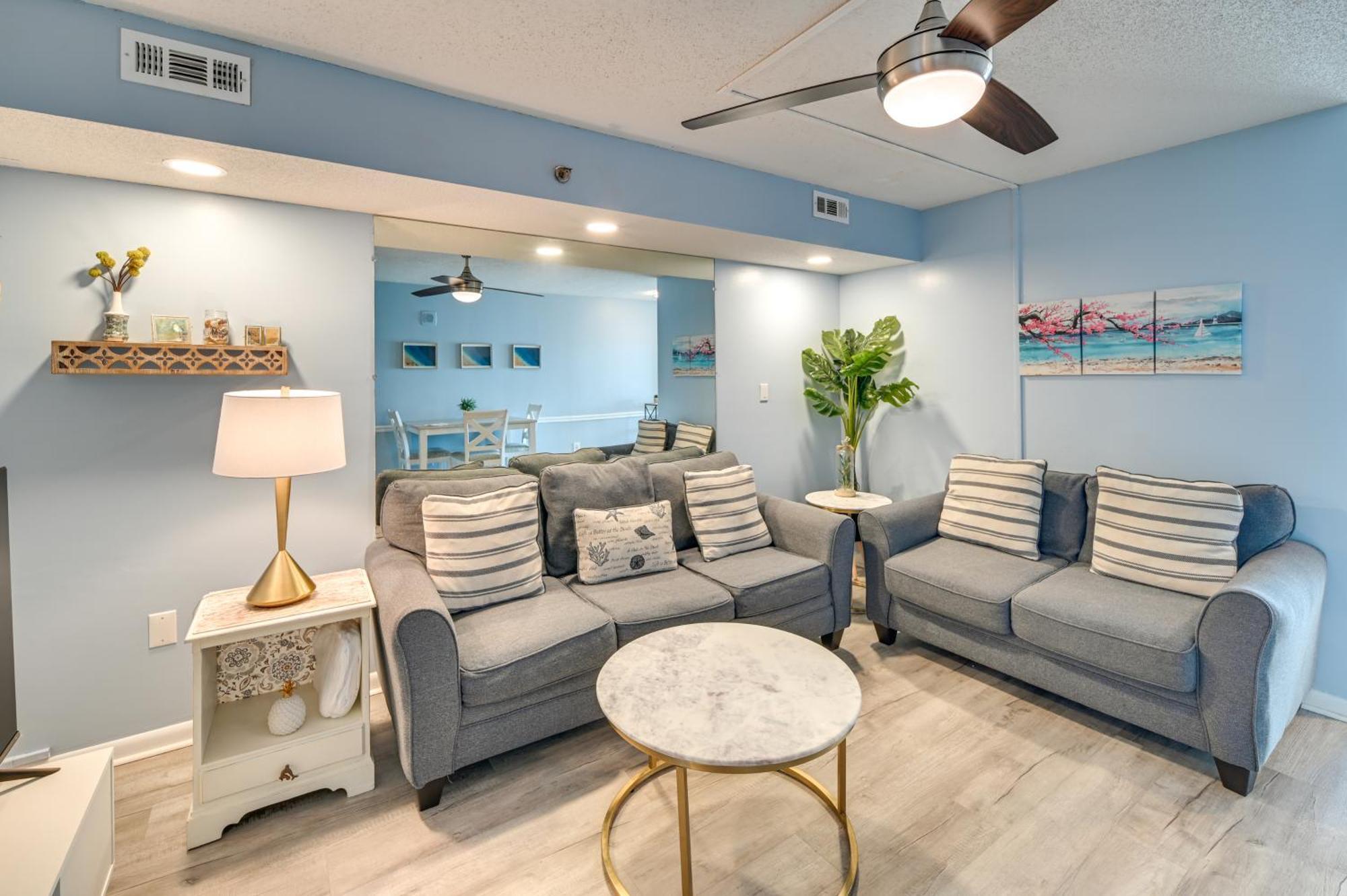 Cozy Coastal Condo With Airy Oceanfront Balcony Myrtle Beach Eksteriør billede
