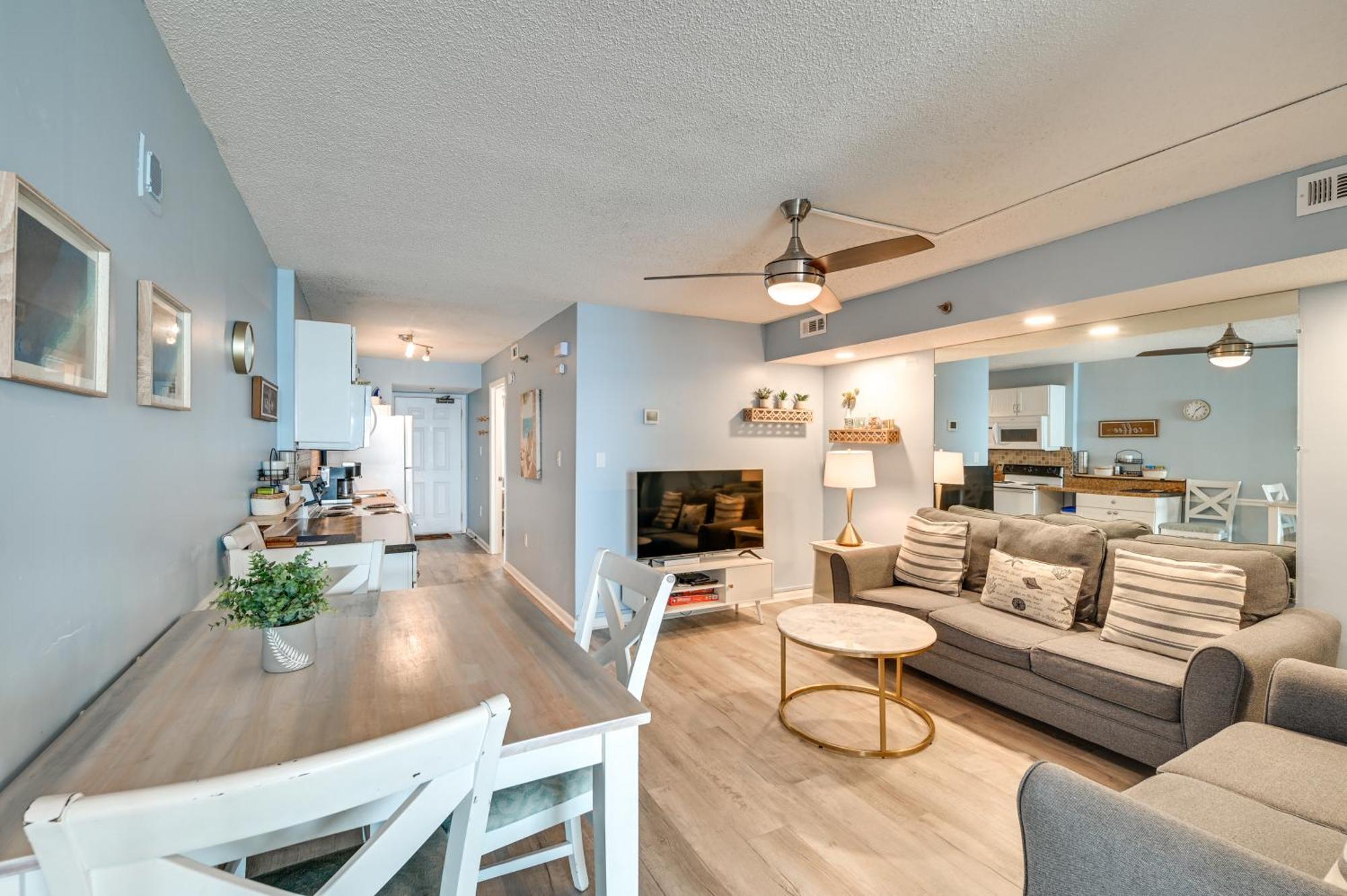 Cozy Coastal Condo With Airy Oceanfront Balcony Myrtle Beach Eksteriør billede
