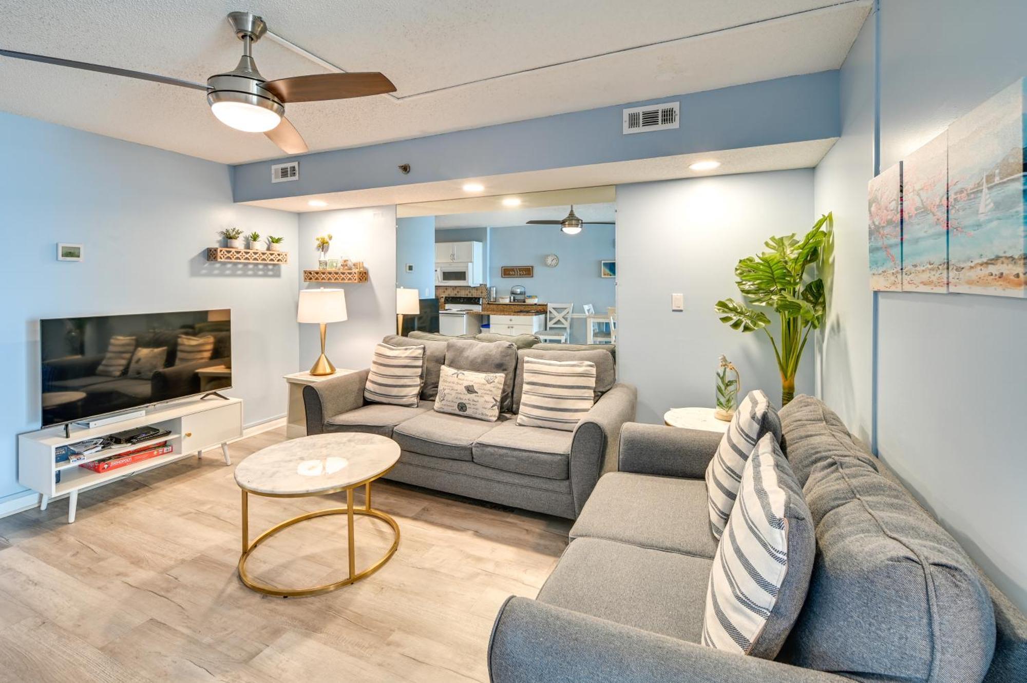 Cozy Coastal Condo With Airy Oceanfront Balcony Myrtle Beach Eksteriør billede