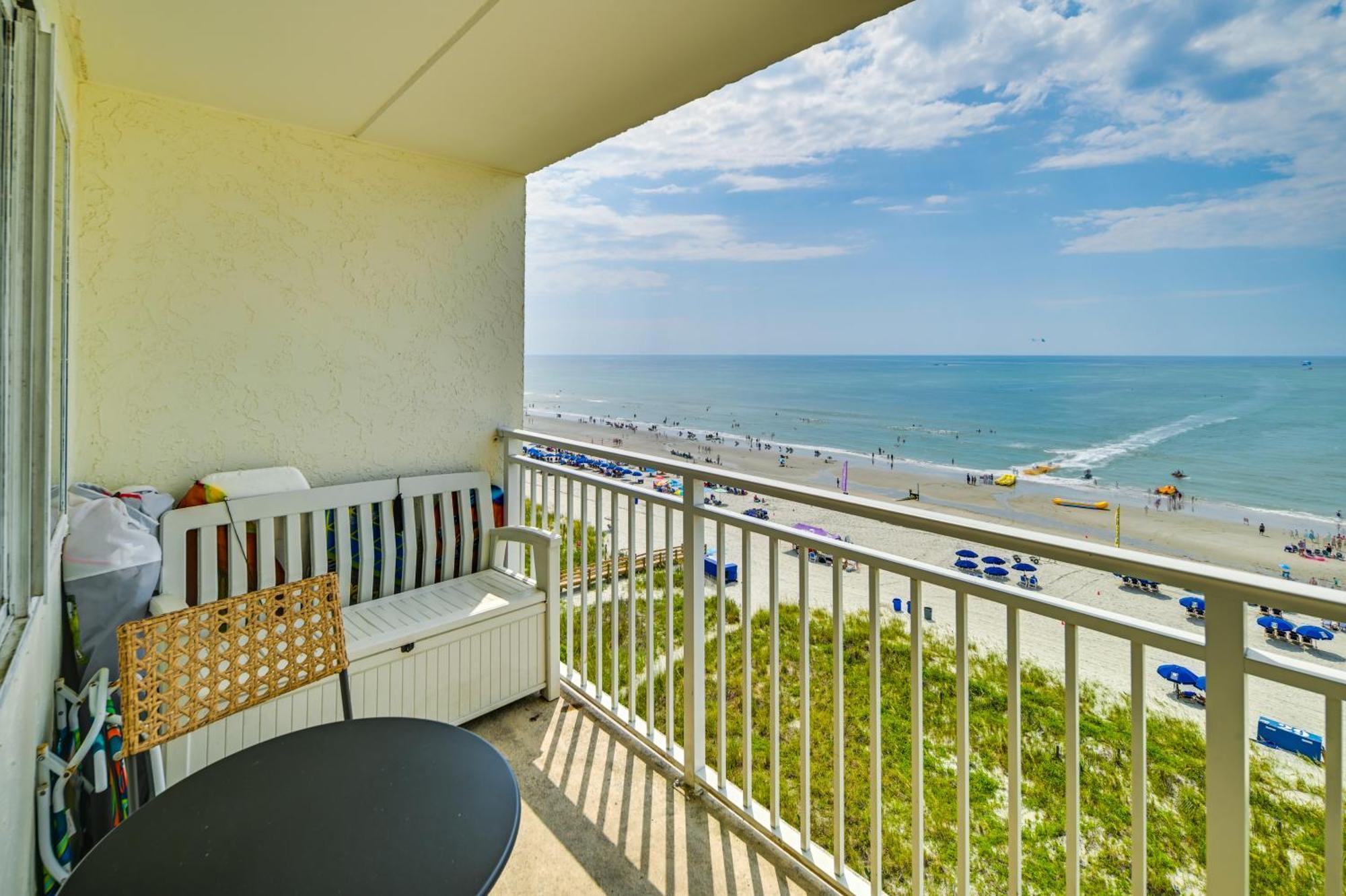 Cozy Coastal Condo With Airy Oceanfront Balcony Myrtle Beach Eksteriør billede