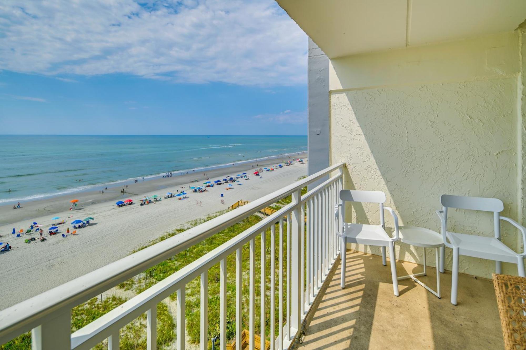 Cozy Coastal Condo With Airy Oceanfront Balcony Myrtle Beach Eksteriør billede